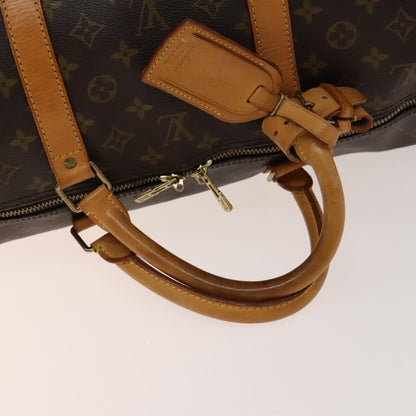 Louis Vuitton Keepall Bag Monogram Canvas, BROWN, CANVAS, Travel bag