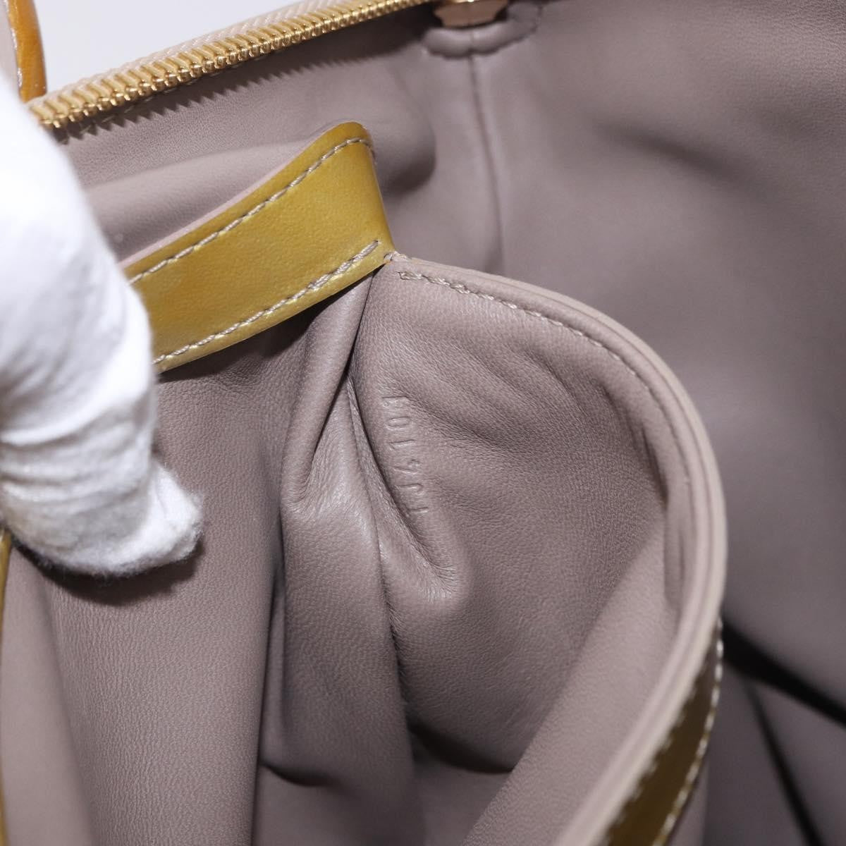Louis Vuitton Fascination Lockit Patent Lambskin, Brown, Pearl, Handbag