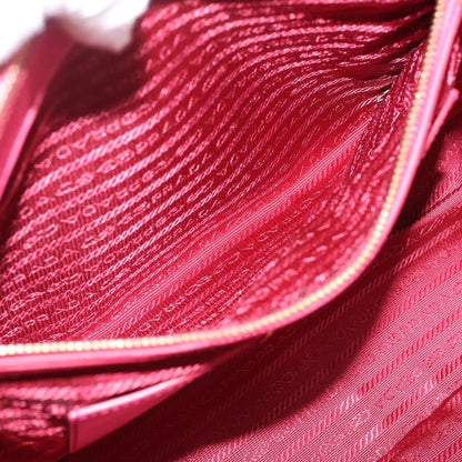 Prada Galleria Double Zip Saffiano Leather, Pink, Leather, Tote Bag