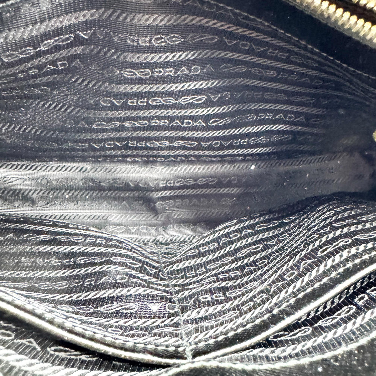 Prada Promenade Vernice Saffiano Leather, Black, Leather, Handbag
