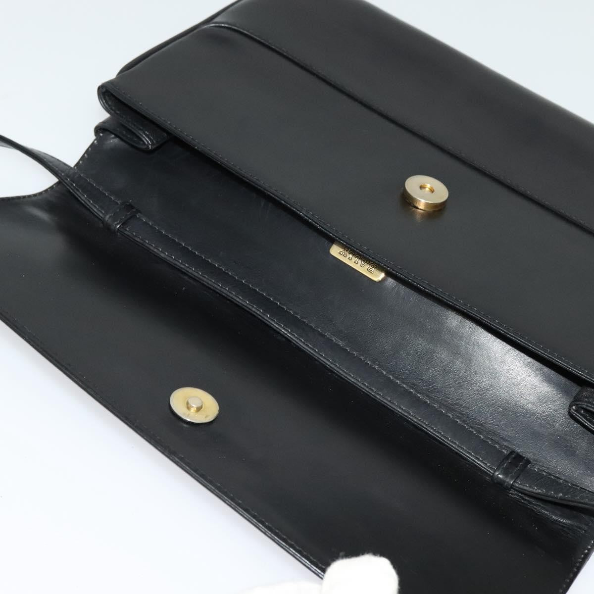 Bally Vintage Leather, Black, Leather, Shoulder Bag