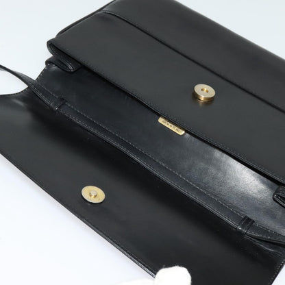 Bally Vintage Leather, Black, Leather, Shoulder Bag