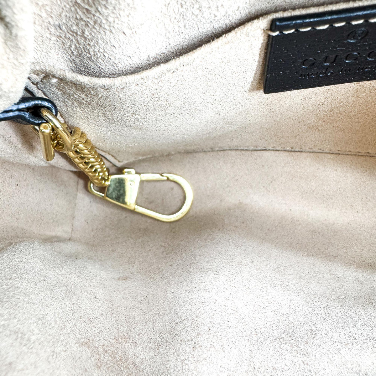Gucci Ophidia Suede, Black, Leather, Briefcase