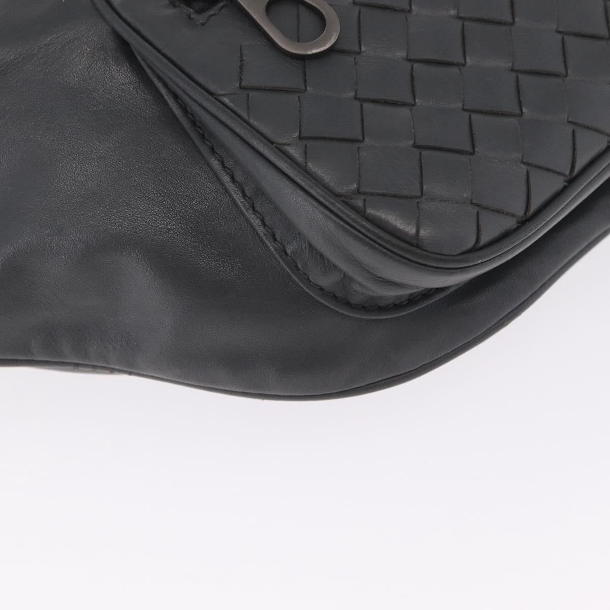 Bottega Veneta Light Waist Intrecciato Leather, Gray, Leather, Handbag