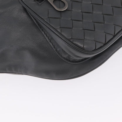 Bottega Veneta Light Waist Intrecciato Leather, Gray, Leather, Handbag