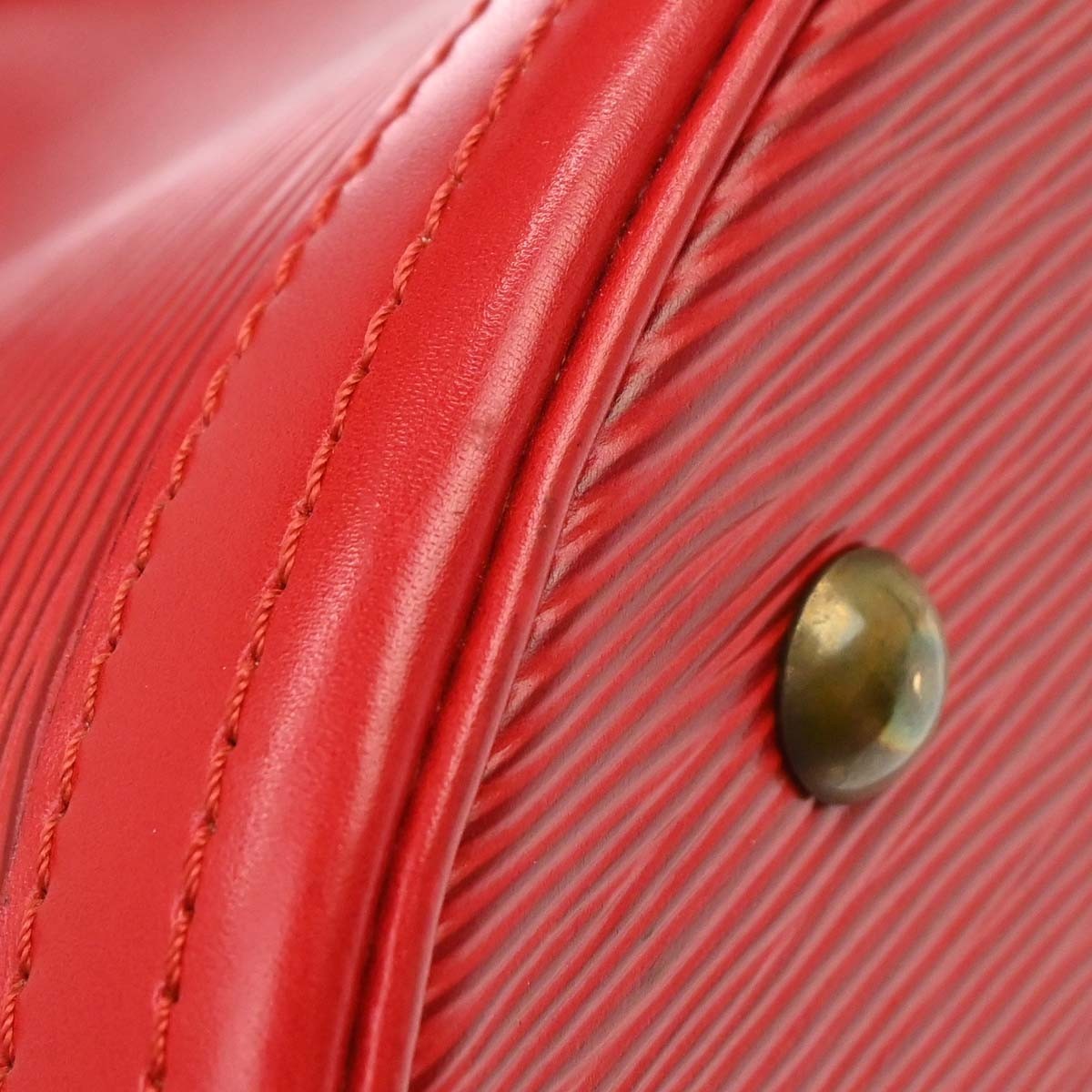 Louis Vuitton Bucket Epi Leather, Red, Leather, Tote Bag