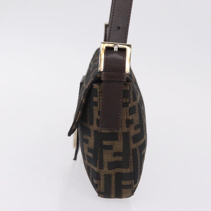 Fendi Baguette Zucca Canvas, Brown, Canvas, Handbag