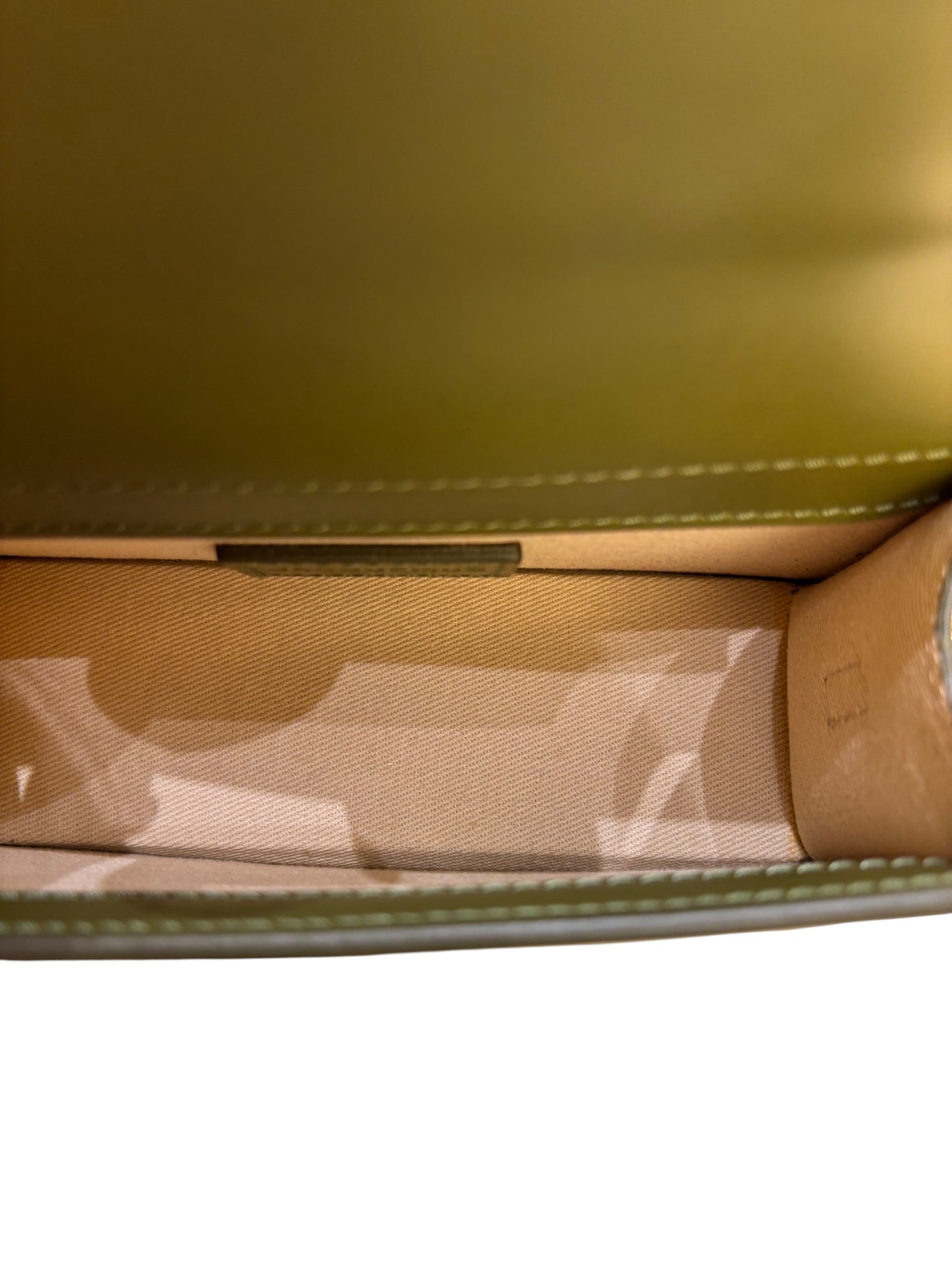 Jacquemus Le Grand Bambino Flap Leather, Green, Leather, Handbag