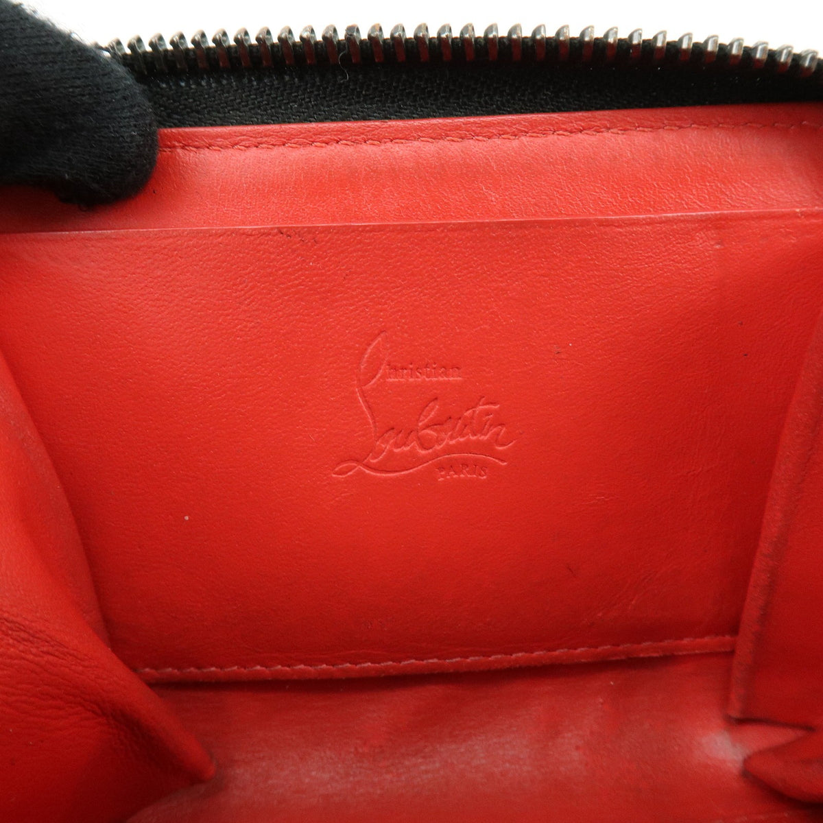 Christian Louboutin Panettone Coin Purse Spiked Leather, Black, Leather, Wallet