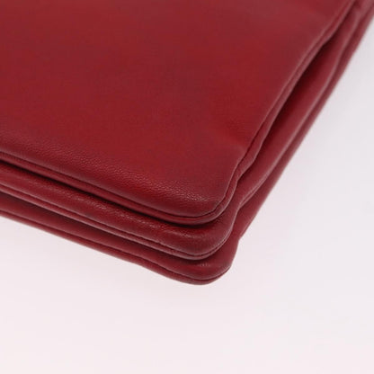 Celine Trio Leather, Red, Leather, Crossbody Bag