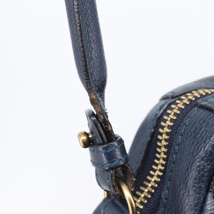 Chloe Paraty Top Handle Leather, Navy, Leather, Handbag