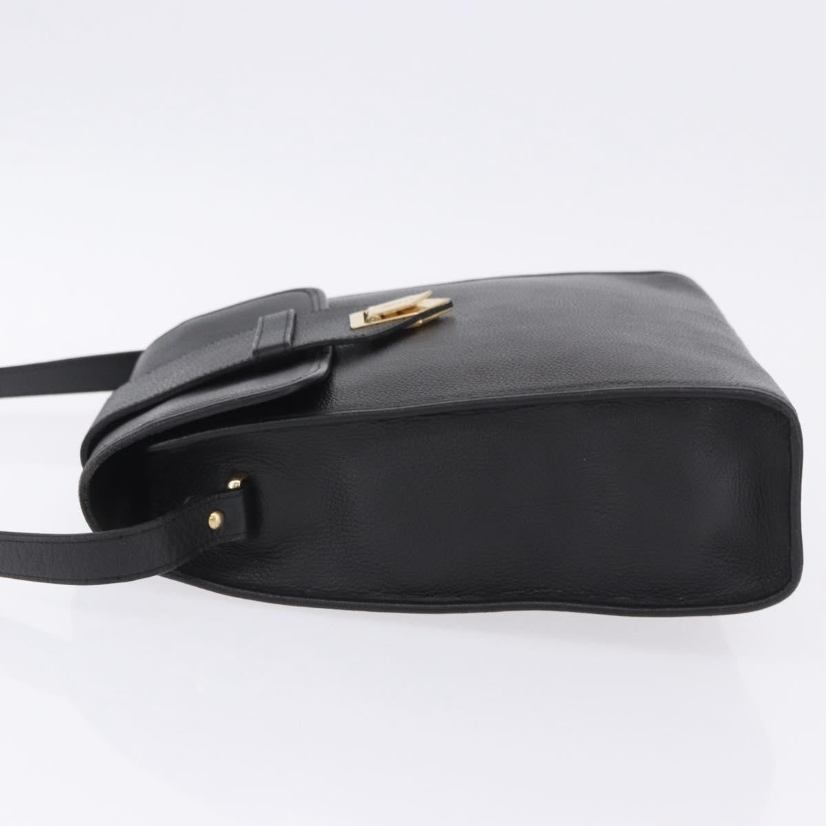 Saint Laurent Vintage Shoulder bag leather, Black, Leather, Shoulder Bag