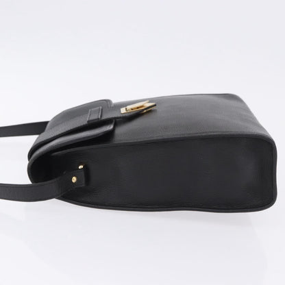 Saint Laurent Vintage Shoulder bag leather, Black, Leather, Shoulder Bag