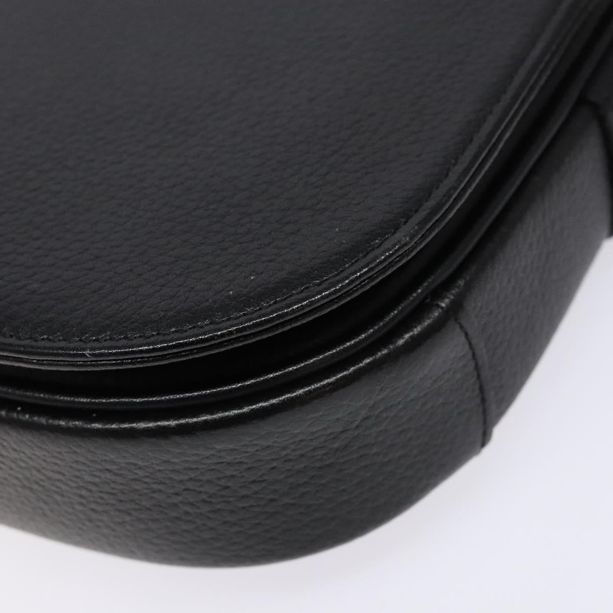 Burberry Flap Shoulder Leather, Black, Leather, Shoulder Bag