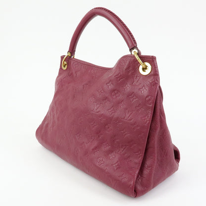 Louis Vuitton Artsy Monogram Empreinte Leather, Burgundy, Leather, Handbag