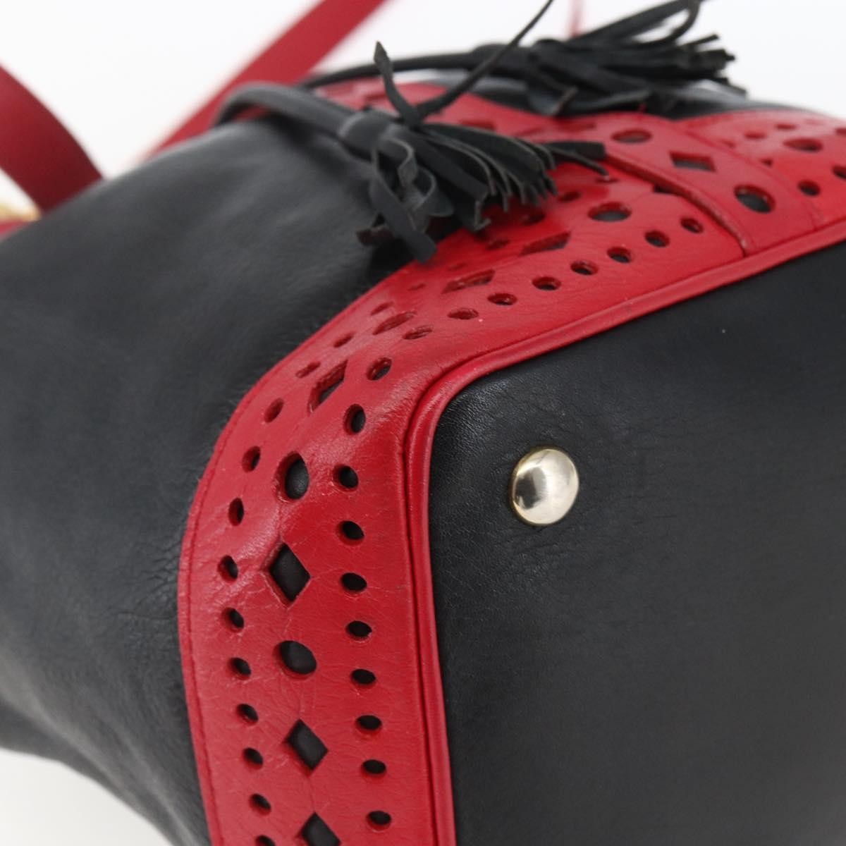 Saint Laurent Vintage Leather, Black, Leather, Shoulder Bag