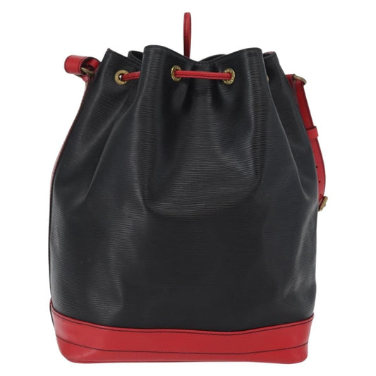 Louis Vuitton Bicolor Noe Epi Leather, Black, Leather, Handbag