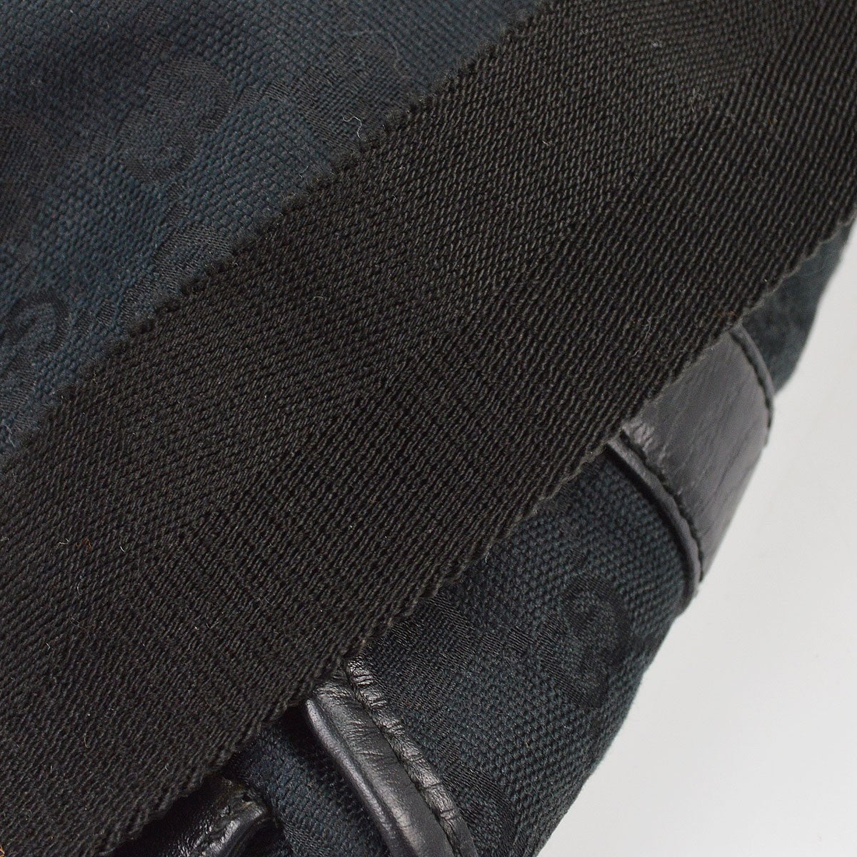 Gucci Waist Belt Bag (Outlet) GG Canvas and Leather, Black, Canvas, Crossbody Bag