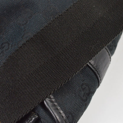 Gucci Waist Belt Bag (Outlet) GG Canvas and Leather, Black, Canvas, Crossbody Bag