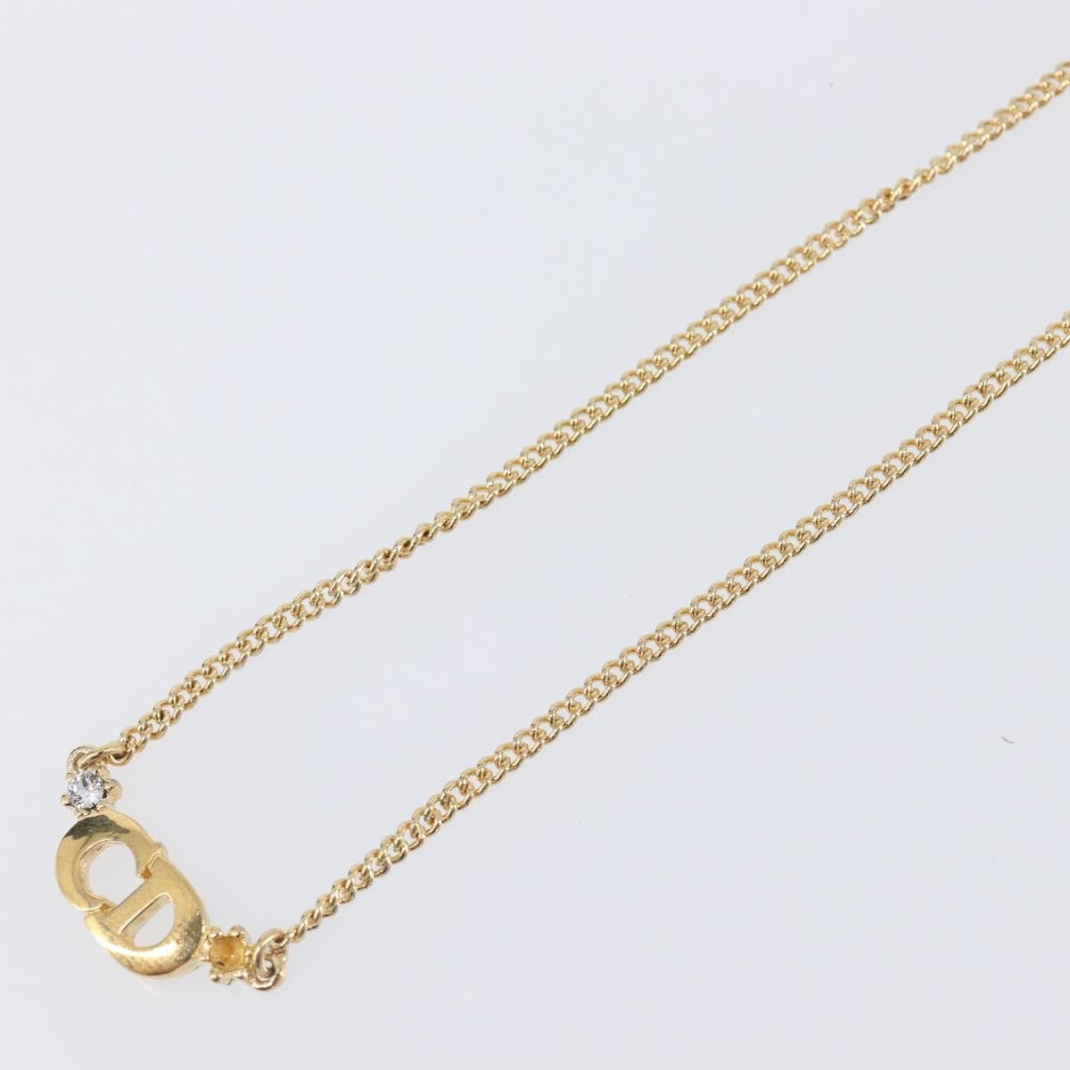 Christian Dior Clair D Lune Pendant Metal with Crystals, Gold, Metal, Necklace