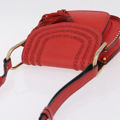 Chloe Hudson Whipstitch Leather, Red, Leather, Handbag