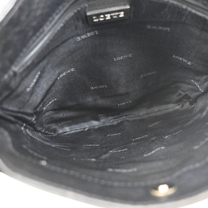 Loewe Anagram Leather, Black, Leather, Shoulder Bag