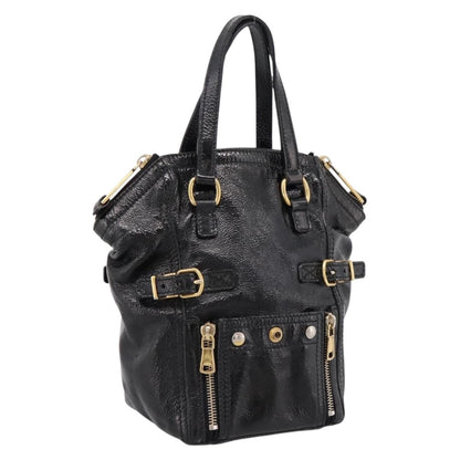 Saint Laurent Downtown Patent, Black, Patent Leather, Tote Bag