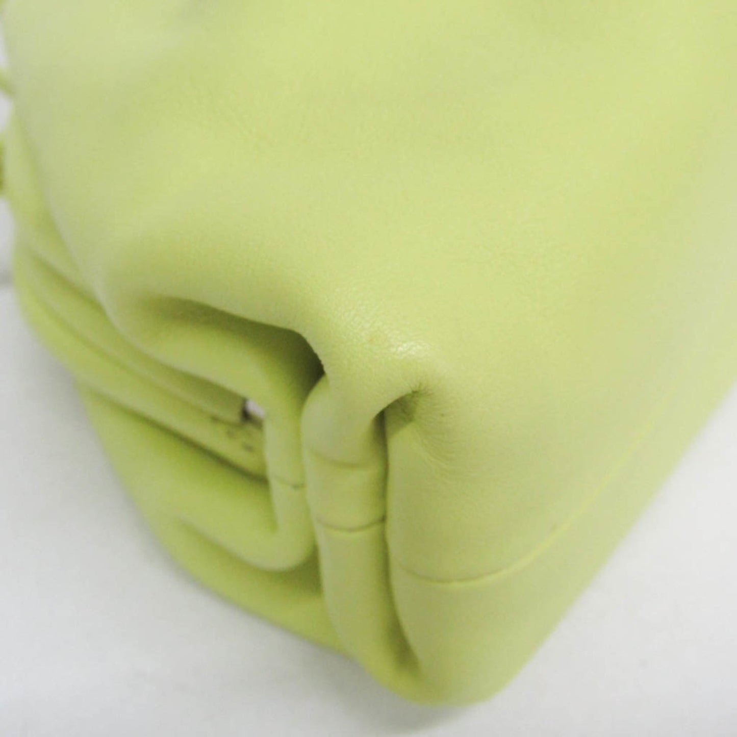 Bottega Veneta The Pouch Leather, Green, Leather, Clutch