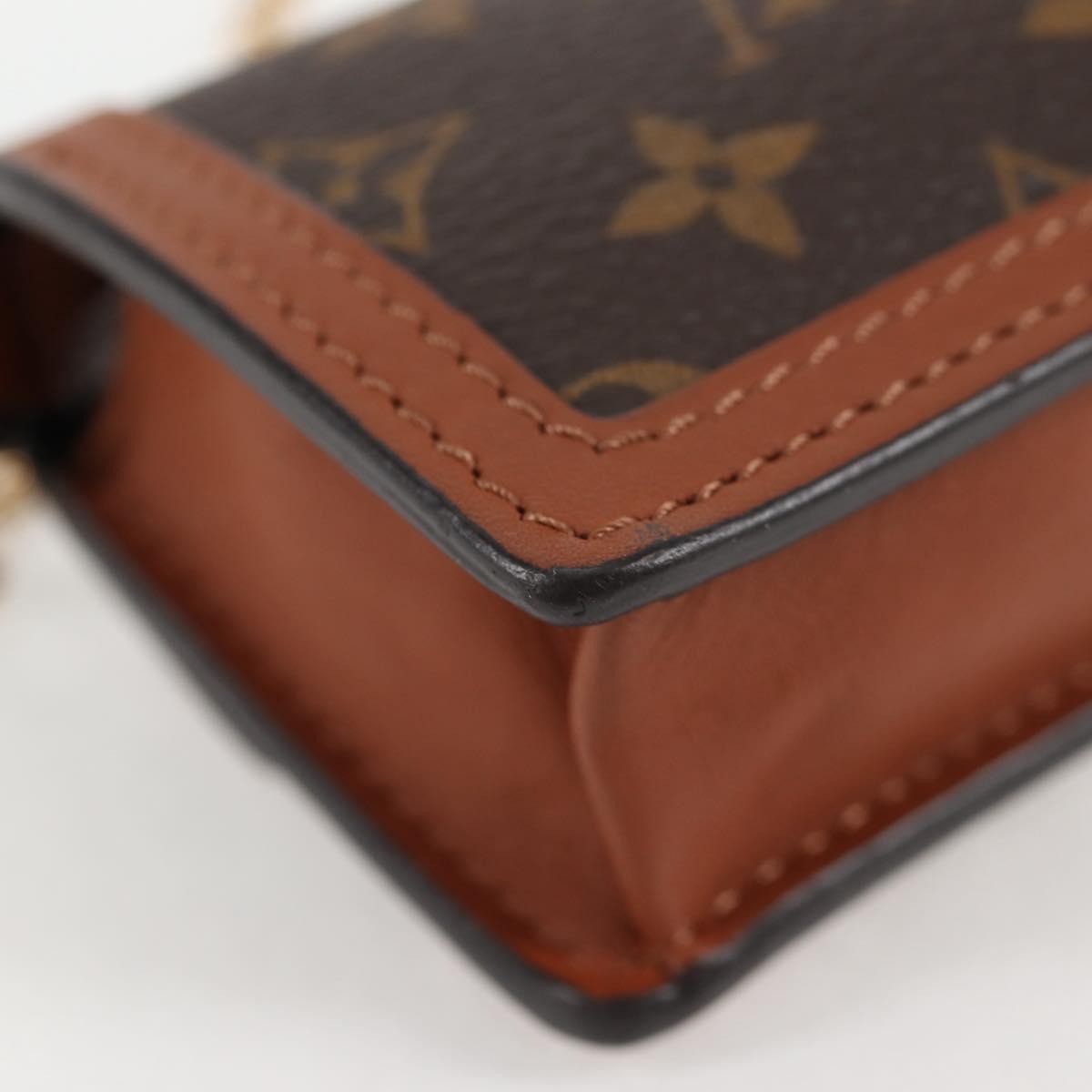 Louis Vuitton Dauphine Reverse Monogram Canvas, Brown, Canvas, Clutch