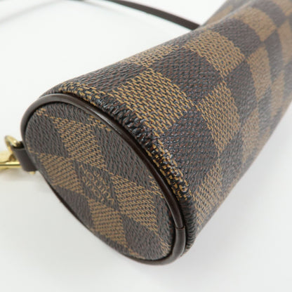 Louis Vuitton Papillon Pochette Damier, Brown, Canvas, Clutch