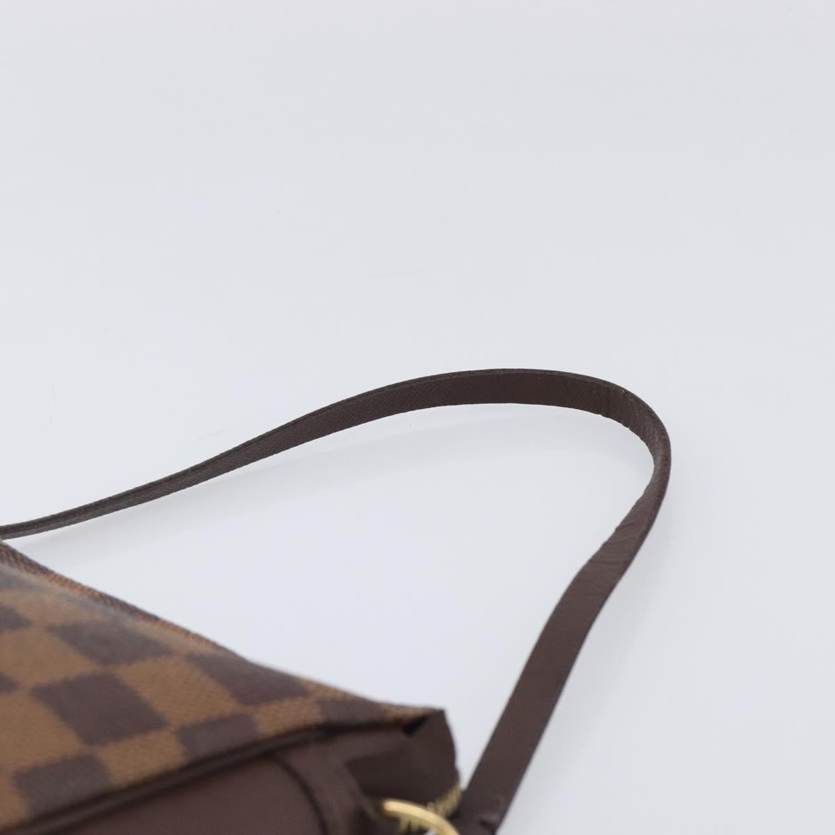 Louis Vuitton Trousse Make Up Damier, Brown, Canvas, Clutch
