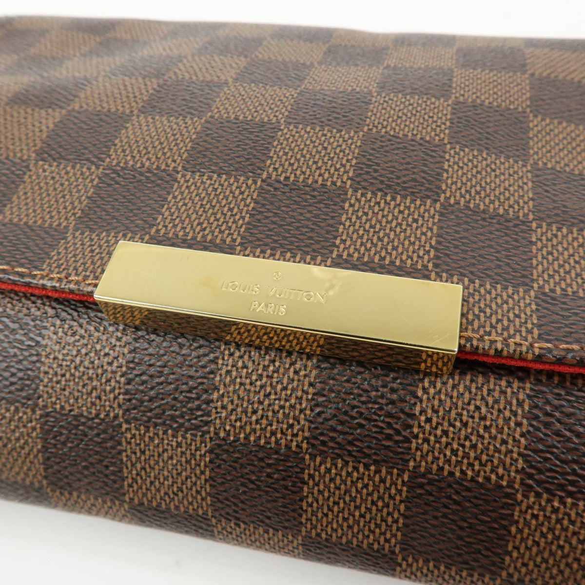 Louis Vuitton Favorite Damier, Brown, Canvas, Handbag