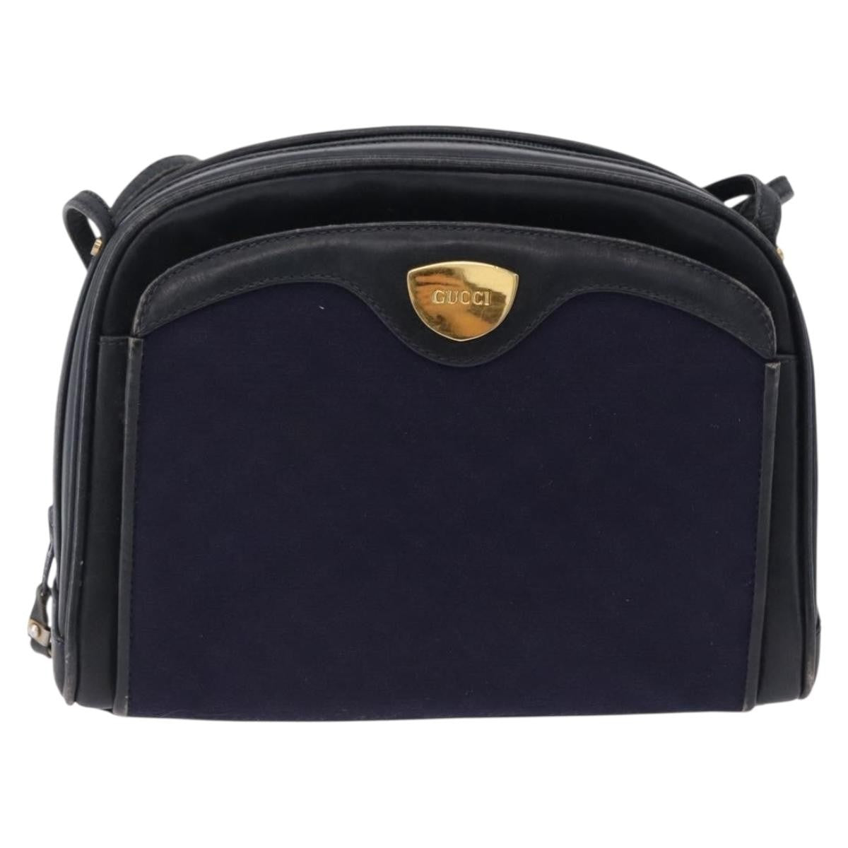 Gucci Micro GG Canvas Canvas, Navy, Canvas, Shoulder Bag