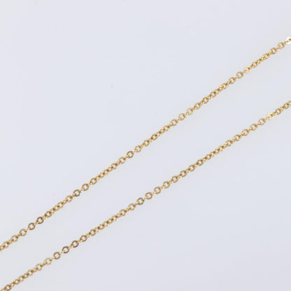 Christian Dior Logo Heart Pendant Metal, Gold, Metal, Necklace