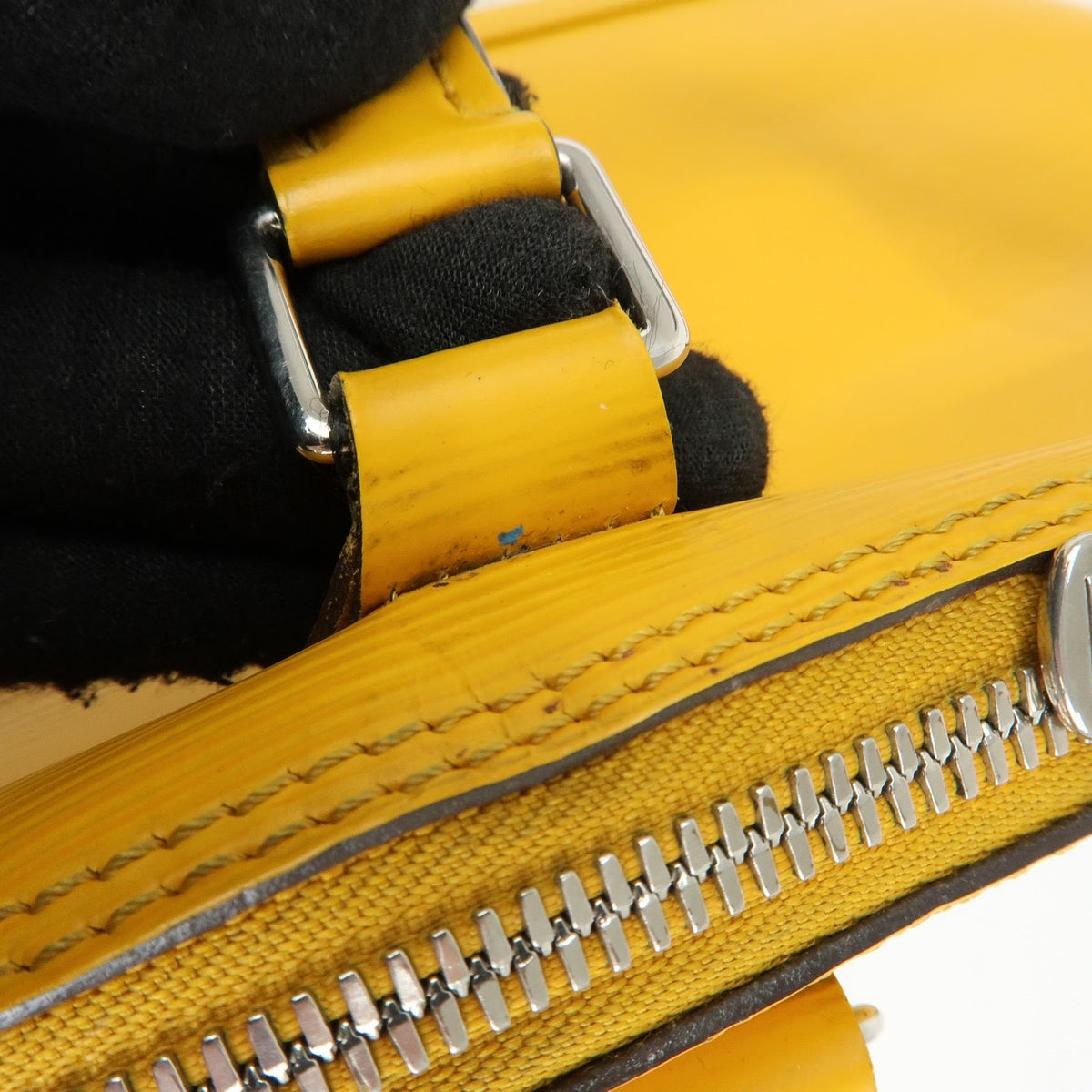 Louis Vuitton Alma Epi Leather, Yellow, Leather, Handbag