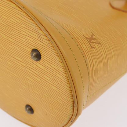 Louis Vuitton Petit Bucket Epi Leather, Yellow, Leather, Handbag