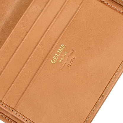 Celine Bifold Triomphe Coated Canvas, Brown, PVC, Wallet