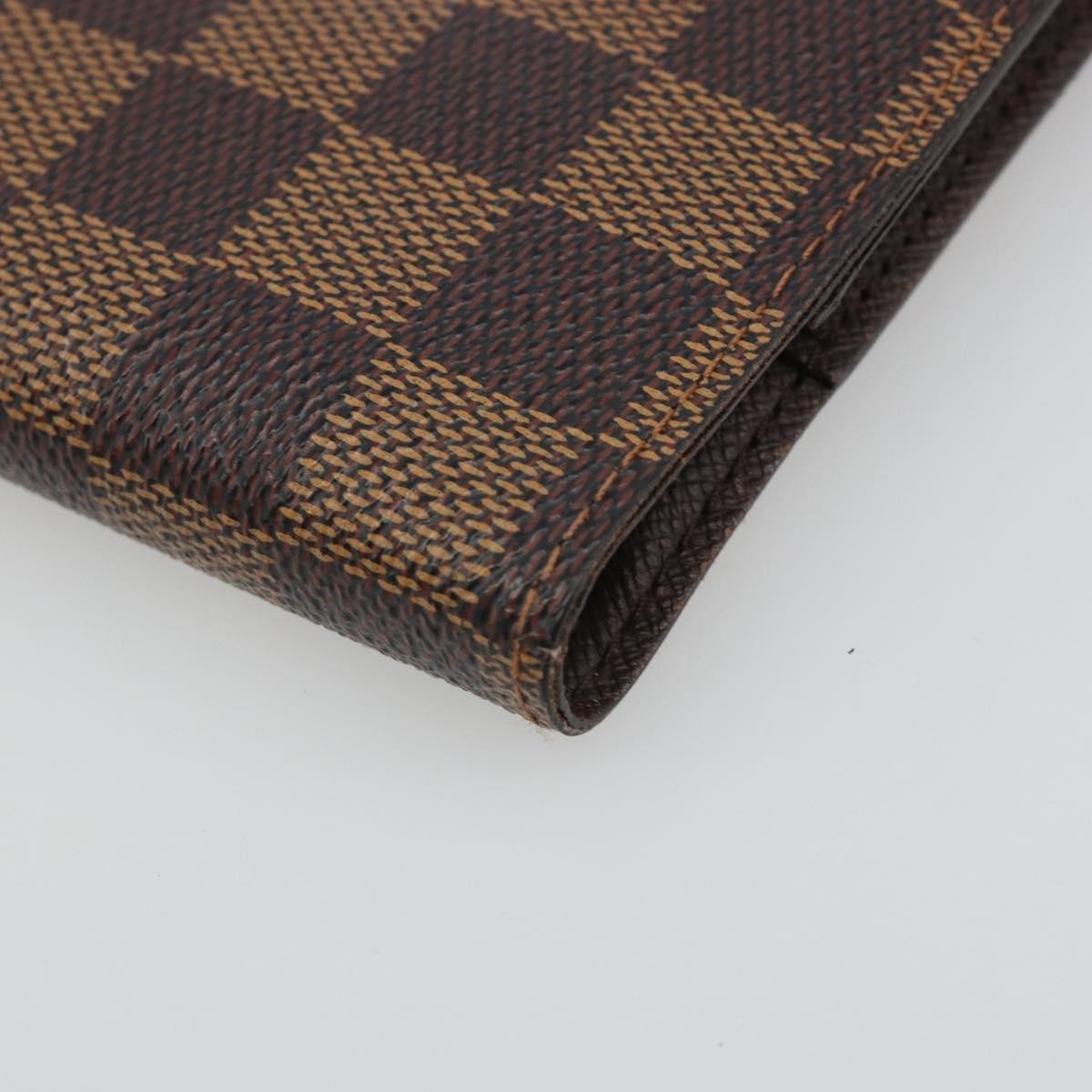 Louis Vuitton Ring Agenda Cover Damier, Brown, Canvas, Briefcase