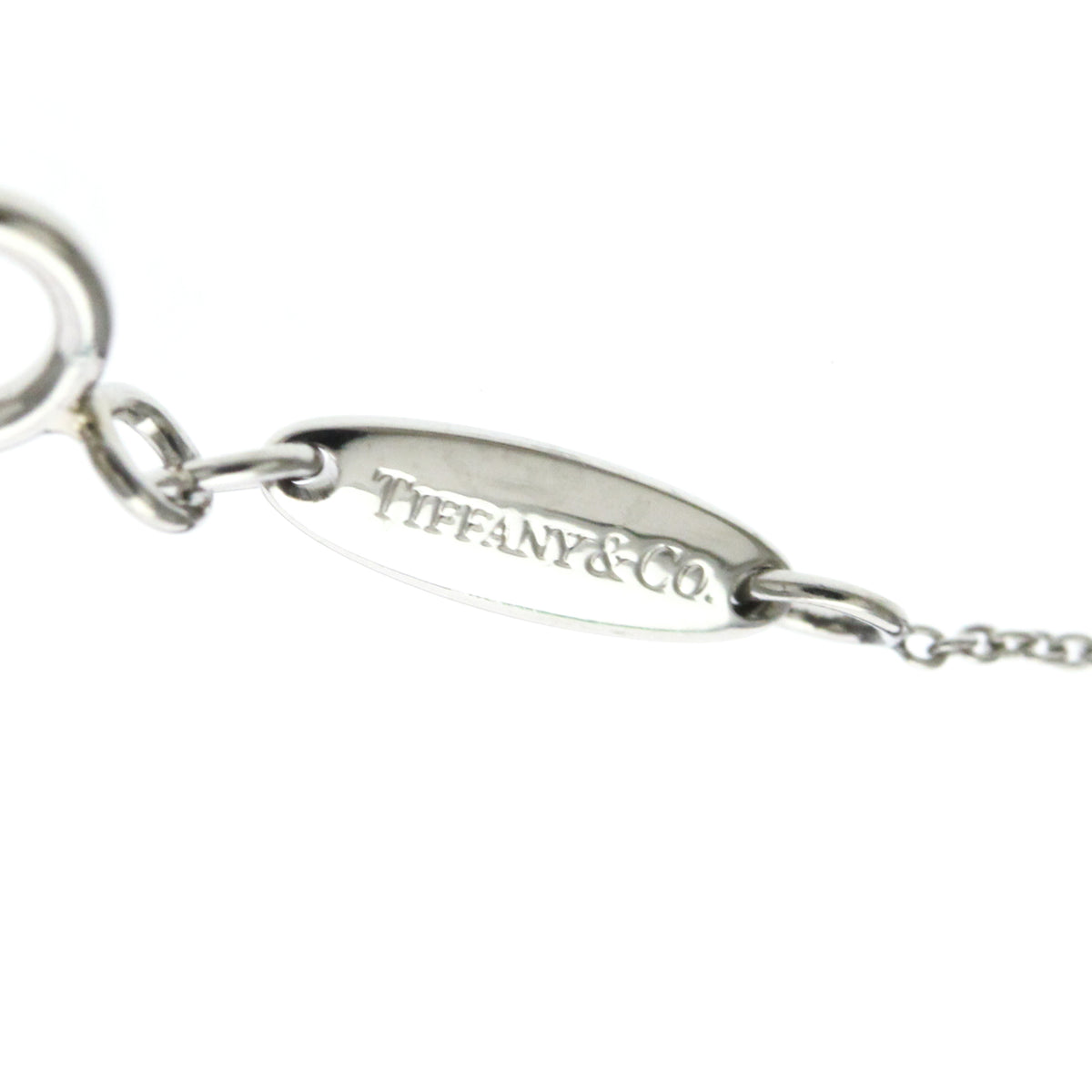 Tiffany & Co. Elsa Peretti Open Heart Pendant Platinum, Silver, Platinum, Necklace