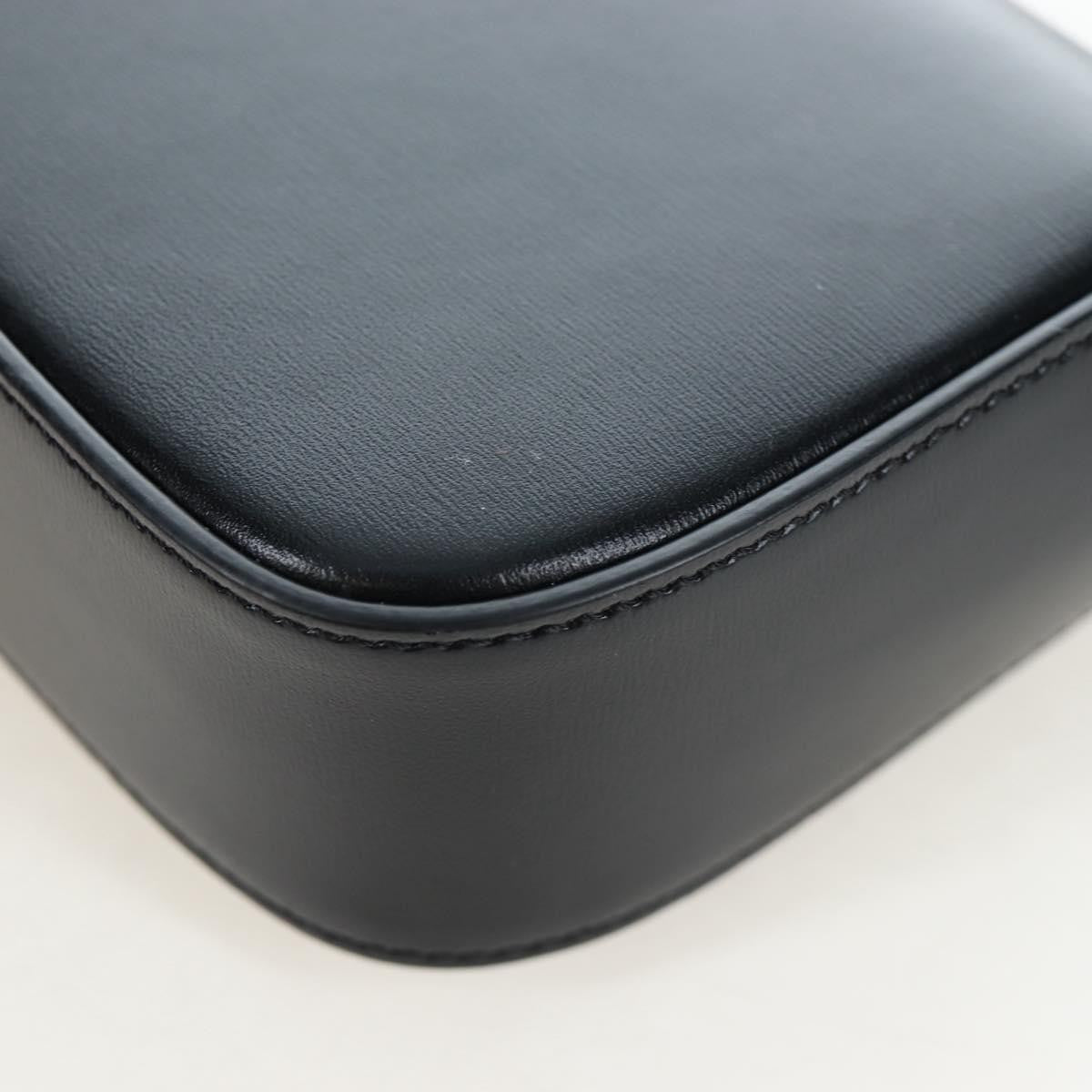 Celine Triomphe Smooth Calfskin, Black, Leather, Shoulder Bag