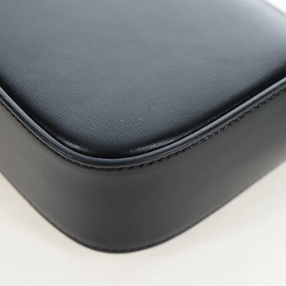 Celine Triomphe Smooth Calfskin, Black, Leather, Shoulder Bag