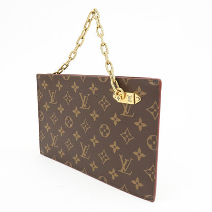 Louis Vuitton Legacy Chain Clutch Monogram Canvas, Brown, Canvas, Clutch