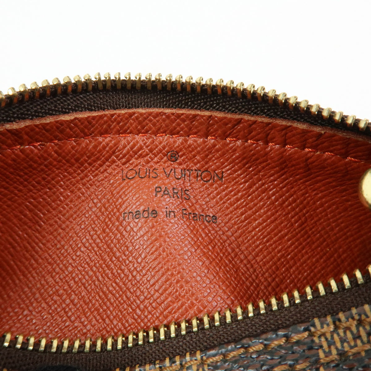 Louis Vuitton Papillon Pochette Damier, Brown, Canvas, Clutch