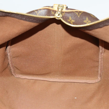 Louis Vuitton Keepall Bandouliere Bag Monogram Canvas, BROWN, LEATHER, Travel bag