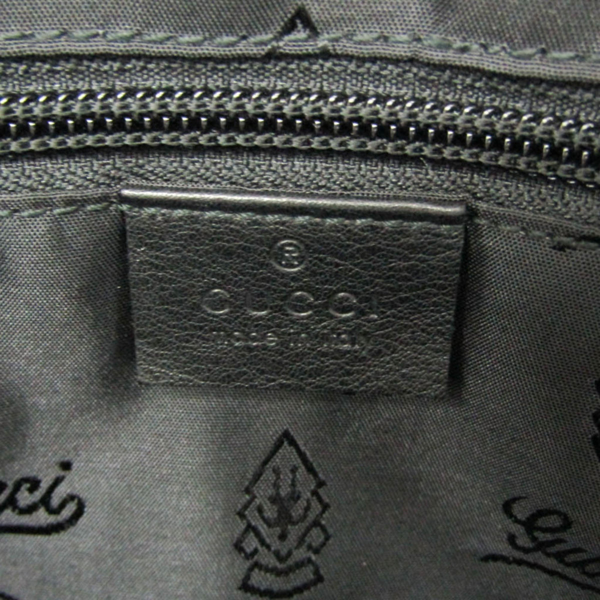 Gucci Convertible Briefcase Guccissima Leather, Black, Leather, Briefcase