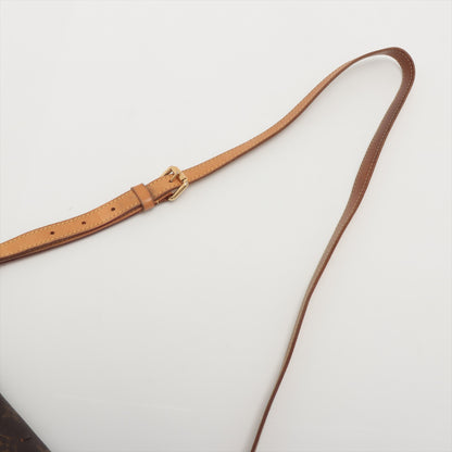 Louis Vuitton Menilmontant Monogram Canvas, Brown, Canvas, Handbag