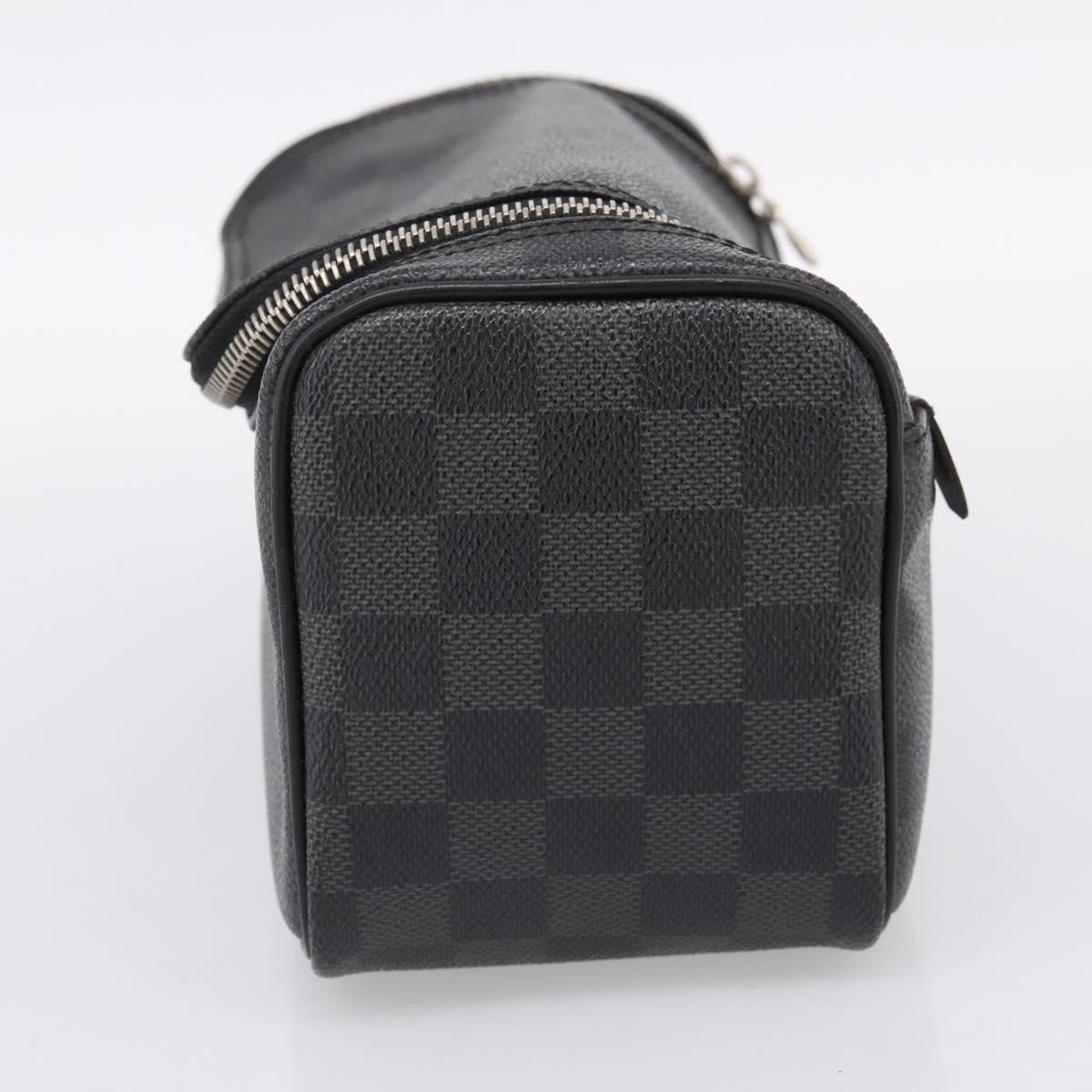 Louis Vuitton Trousse Toilette Damier Canvas, Black, Canvas, Clutch