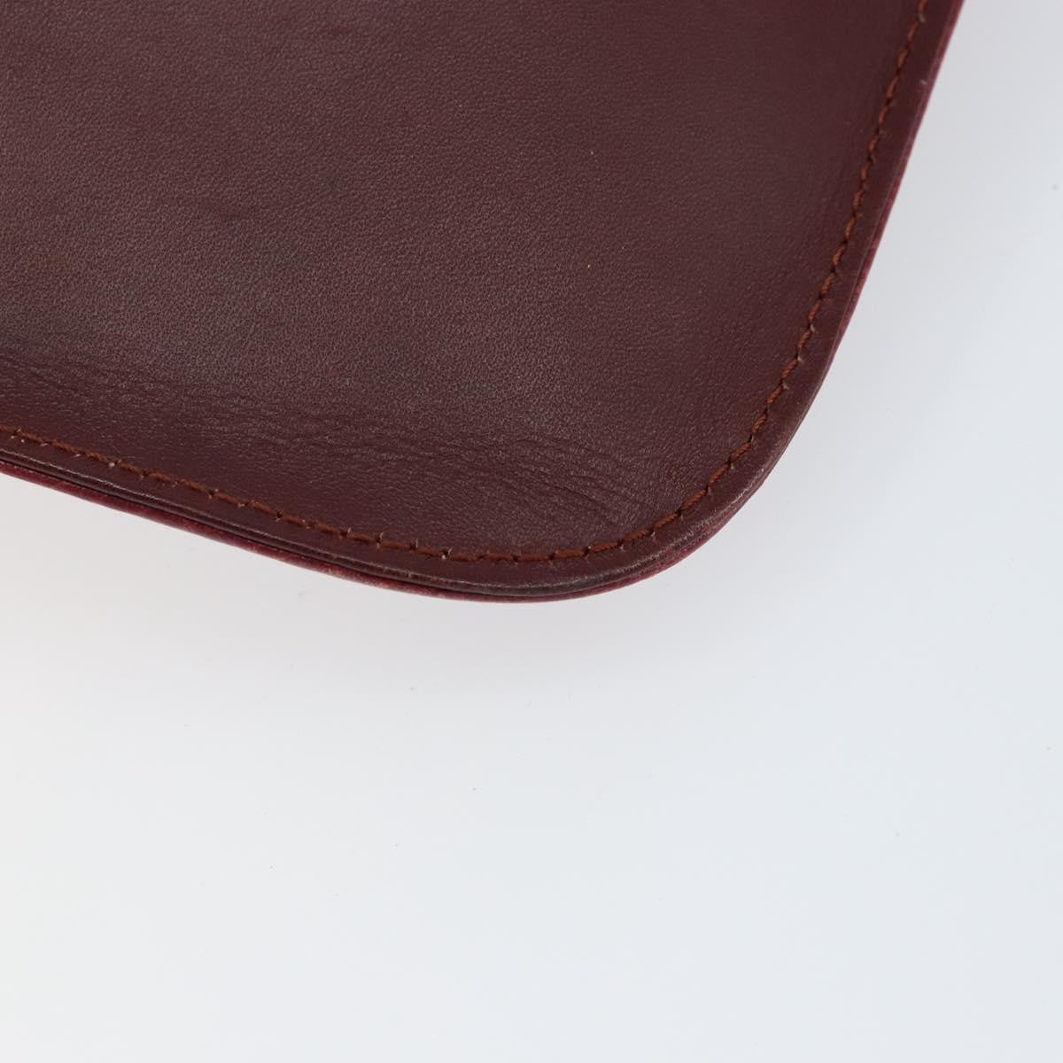Cartier Must de Cartier Clutch Leather, Burgundy, Leather, Clutch