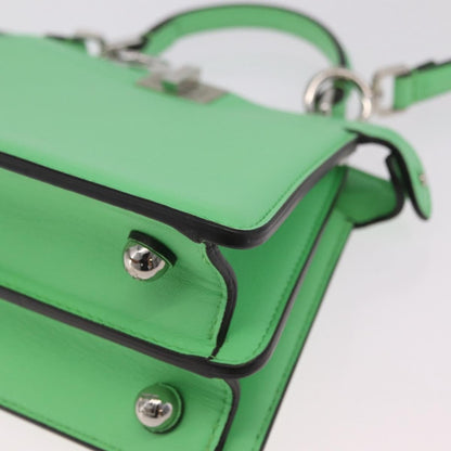 Fendi Peekaboo ISeeU Leather, Green, Leather, Handbag