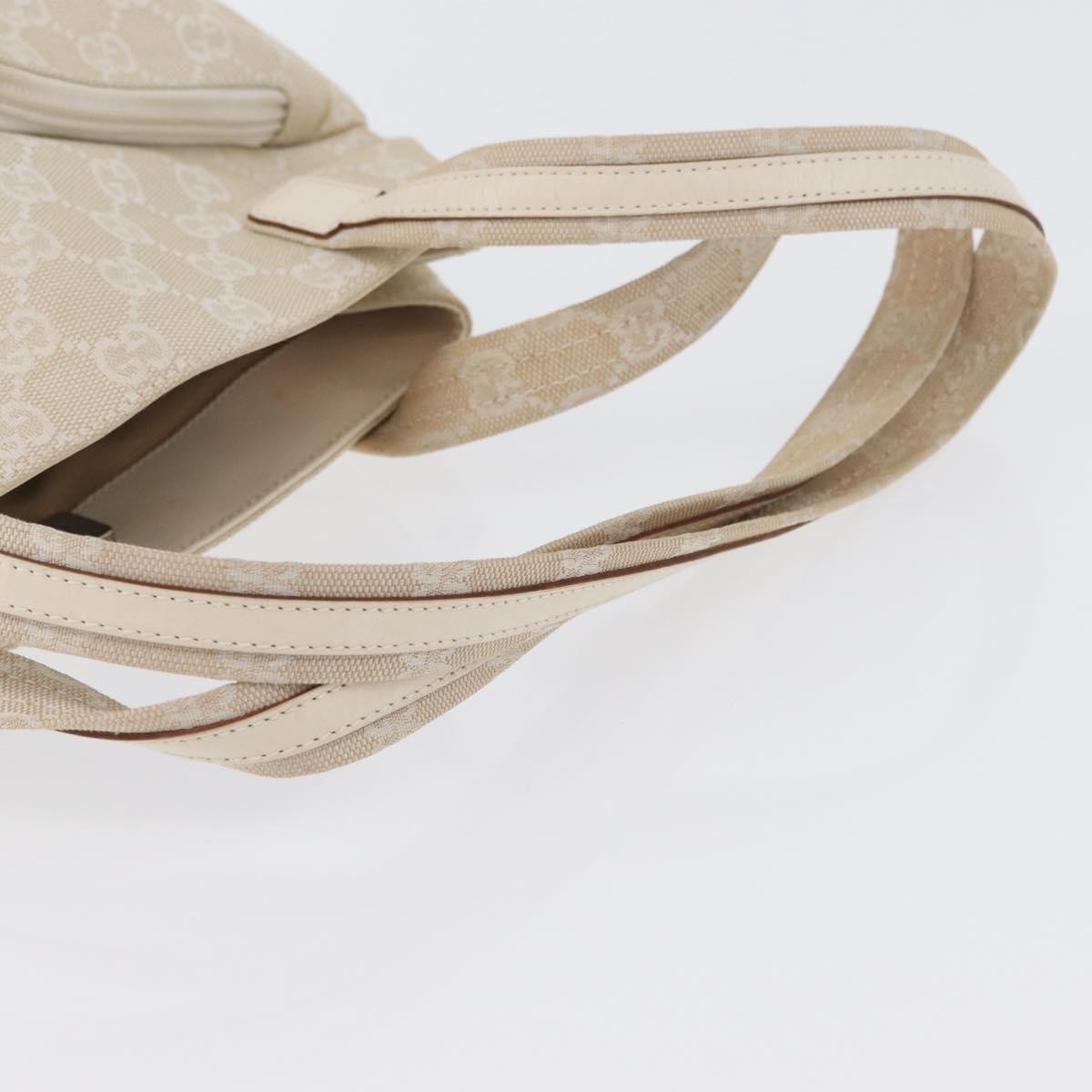 Gucci Double Pocket Tote GG Canvas and leather, Ecru, Canvas, Handbag